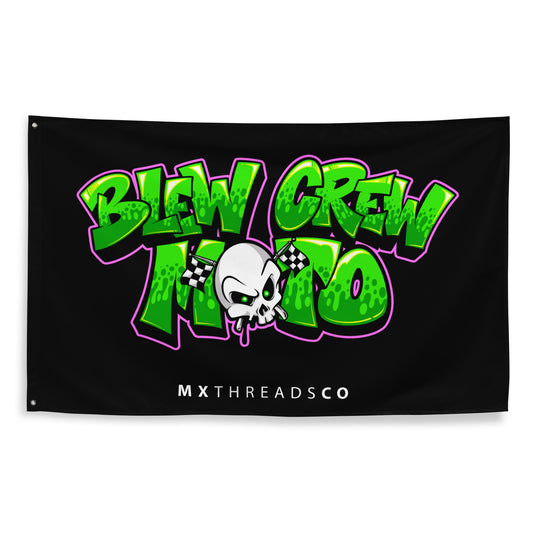 Blew Moto Crew Flag