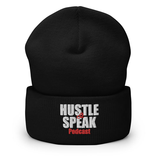 Hustle & Speak Podcast Cuffed Beanie