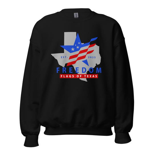 Freedom Flags of Texas Crewneck Sweater