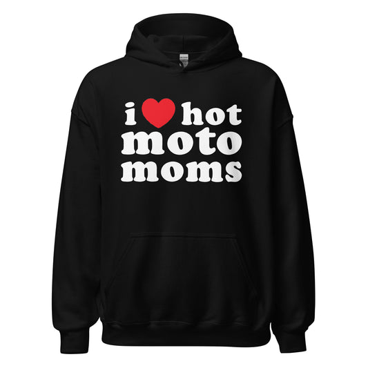 Vlog Epicness I Heart Hot Moto Moms Unisex Hoodie