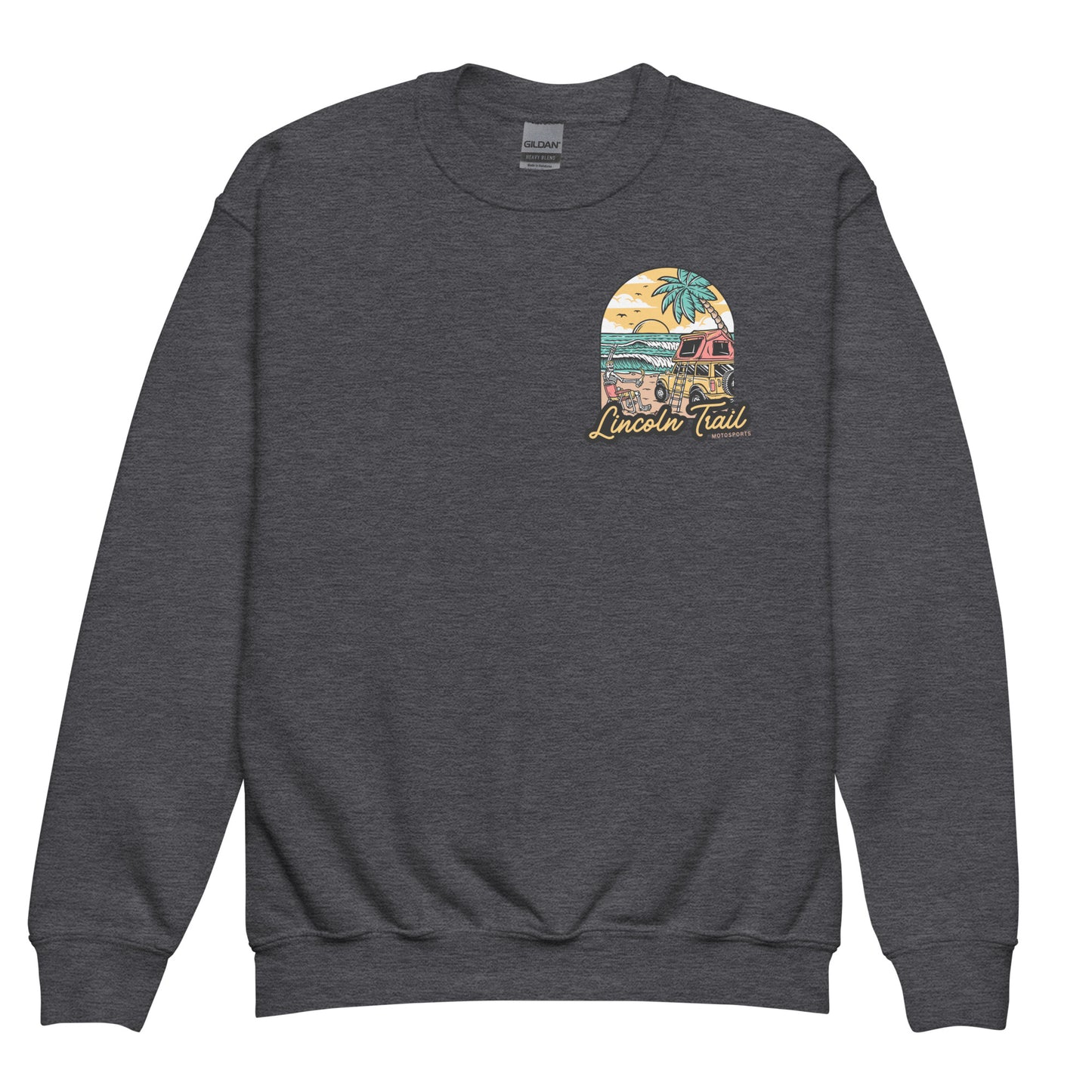 Lincoln Trail Good Times, Good Rides YOUTH Crewneck Sweater