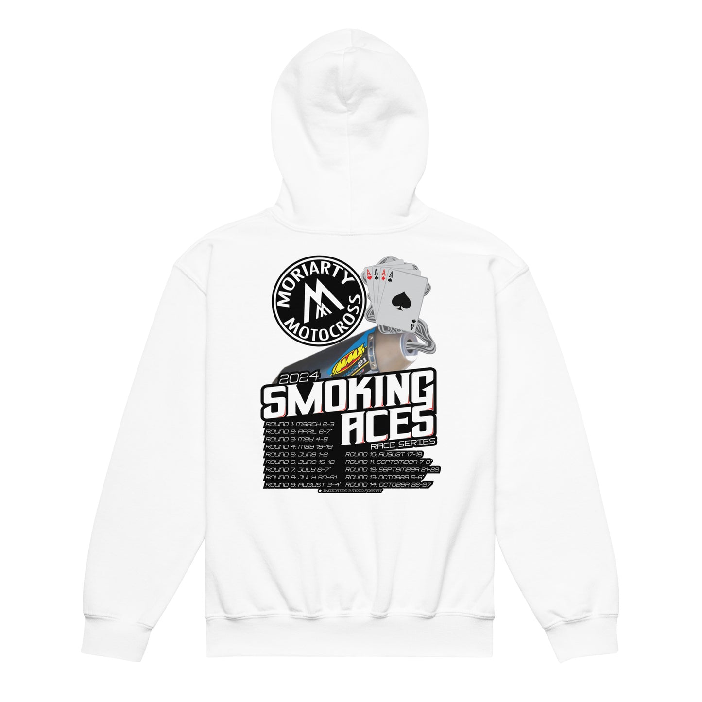 Moriarty MX Smoking Aces YOUTH Hoodie