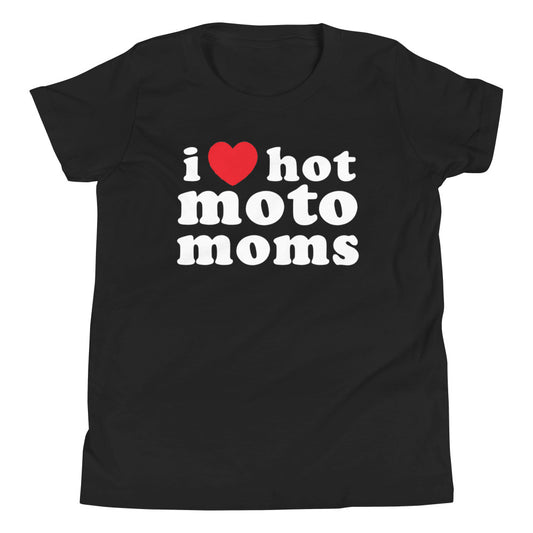 Vlog Epicness I Heart Hot Moto Moms YOUTH T-Shirt
